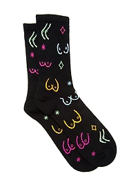 BOOBS SOCKS - BLACK