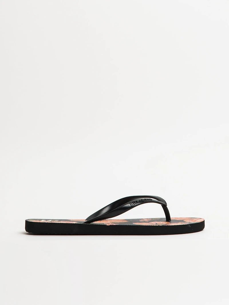 WOMENS BILLABONG DAMA BLACK OVERFLOW SANDALS - CLEARANCE