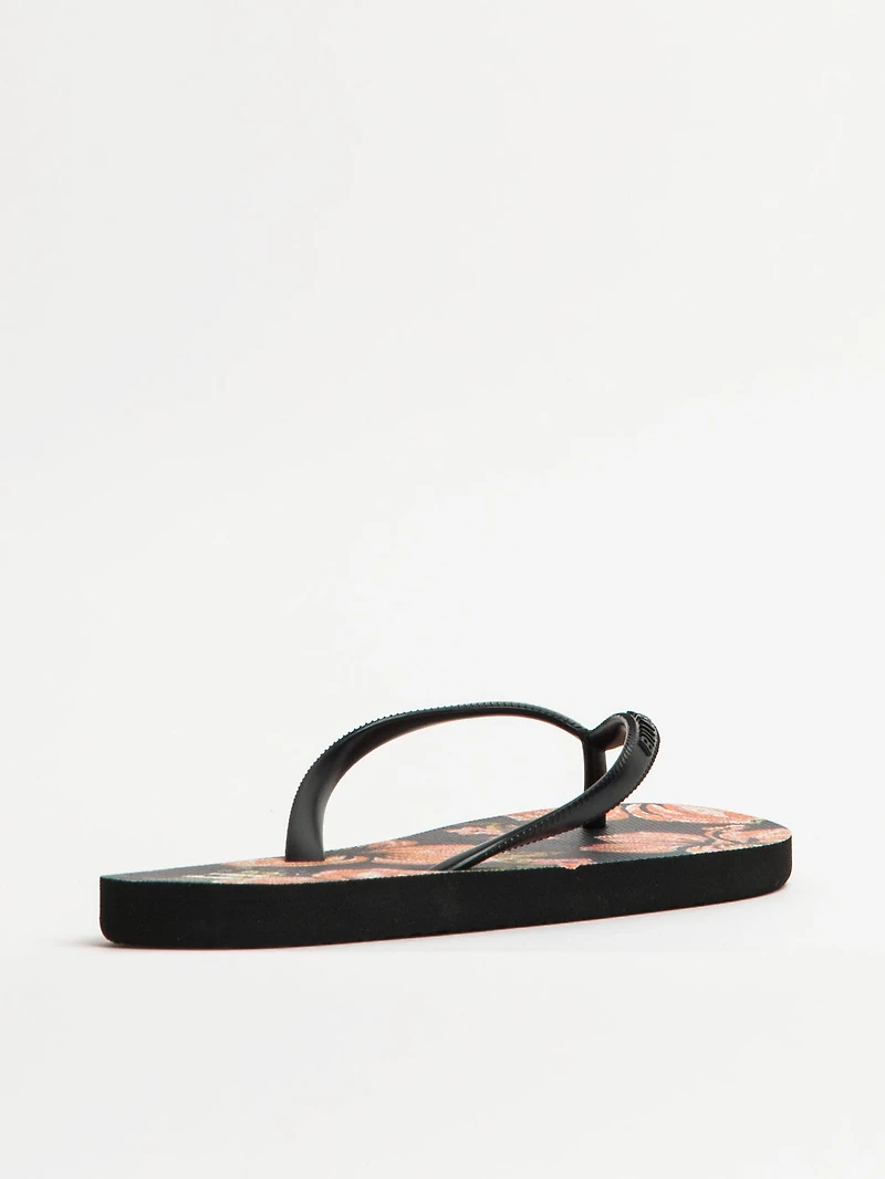 WOMENS BILLABONG DAMA BLACK OVERFLOW SANDALS - CLEARANCE