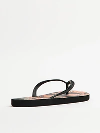 WOMENS BILLABONG DAMA BLACK OVERFLOW SANDALS - CLEARANCE