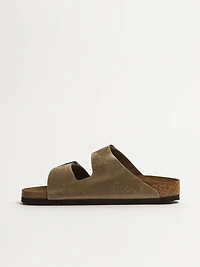 WOMENS BIRKENSTOCK ARIZONA OILED LEATHER SANDALS - TOBACCO BROWN