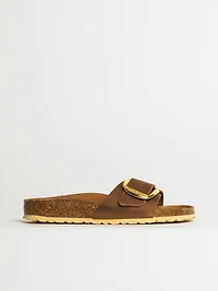 WOMENS BIRKENSTOCK MADRID BIG BUCKLE OILED LEATHER SANDALS - MEDIUM/NARROW COGNAC