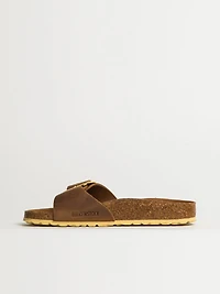 WOMENS BIRKENSTOCK MADRID BIG BUCKLE OILED LEATHER SANDALS - MEDIUM/NARROW COGNAC