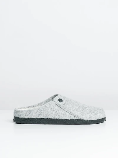 WOMENS BIRKENSTOCK ZERMATT SHEARLING SLIPPERS - LIGHT GREY