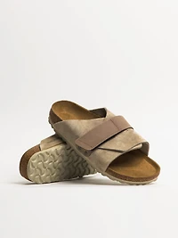 WOMENS BIRKENSTOCK KYOTO SUEDE NARROW SANDALS - TAUPE