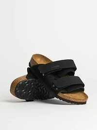 WOMENS BIRKENSTOCK UJI SUEDE NUBUCK SANDALS - MEDIUM/NARROW BLACK