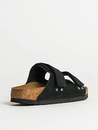 WOMENS BIRKENSTOCK UJI SUEDE NUBUCK SANDALS - MEDIUM/NARROW BLACK