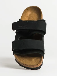 WOMENS BIRKENSTOCK UJI SUEDE NUBUCK SANDALS - MEDIUM/NARROW BLACK