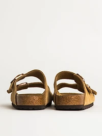 MENS BIRKENSTOCK ARIZONA SUEDE SANDALS - REGULAR LATTE