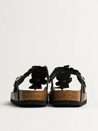 WOMENS BIRKENSTOCK GIZEH FLOWER LEATHER SANDALS