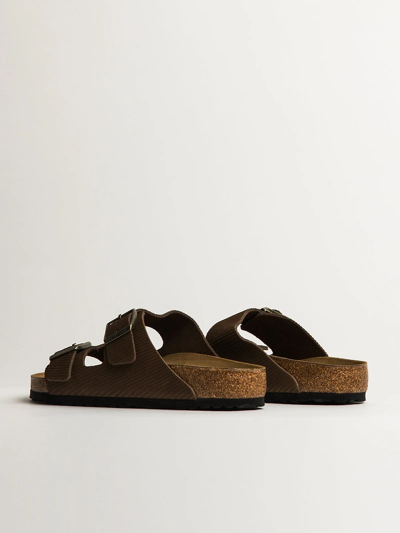 MENS BIRKENSTOCK ARIZONA CORD SUEDE - REGULAR DARK TEA