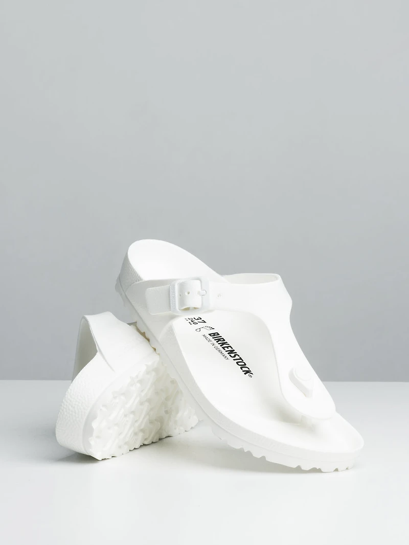 WOMENS BIRKENSTOCK GIZEH EVA SANDALS - REGULAR WHITE