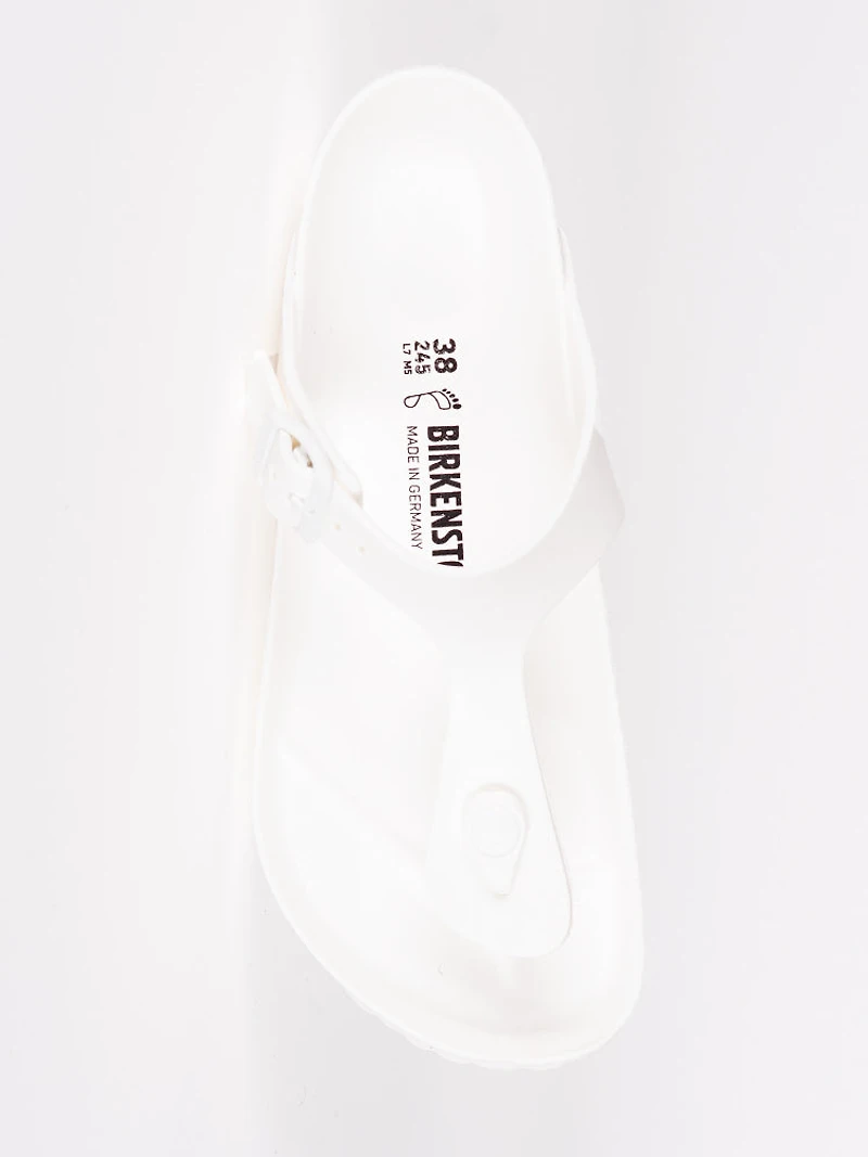 WOMENS BIRKENSTOCK GIZEH EVA SANDALS - REGULAR WHITE