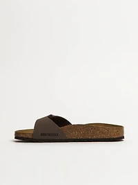WOMENS BIRKENSTOCK MADRID BIRKIBUC NARROW FIT SANDALS - MOCHA