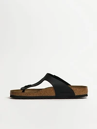 MENS BIRKENSTOCK GIZEH BF REGULAR SANDALS - BLACK