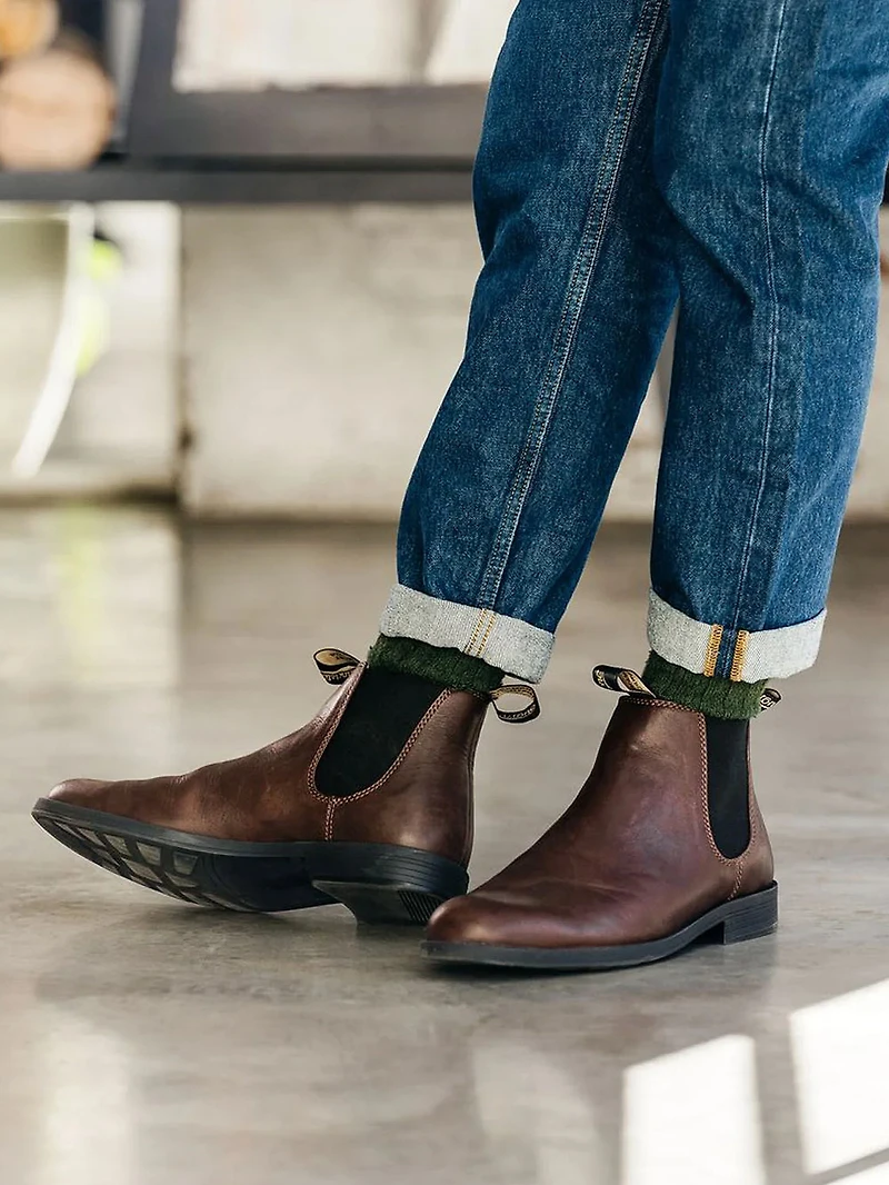 MENS BLUNDSTONE DRESS ANKLE BOOT - CHESTNUT
