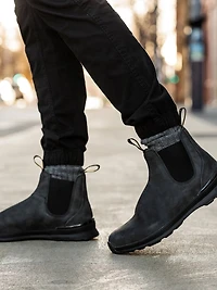 MENS BLUNDSTONE NEW ACTIVE - RUSTIC BLACK/NOIR