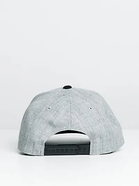 BRIXTON CREST CROSSOVER MP HAT - GREY/BLACK - CLEARANCE