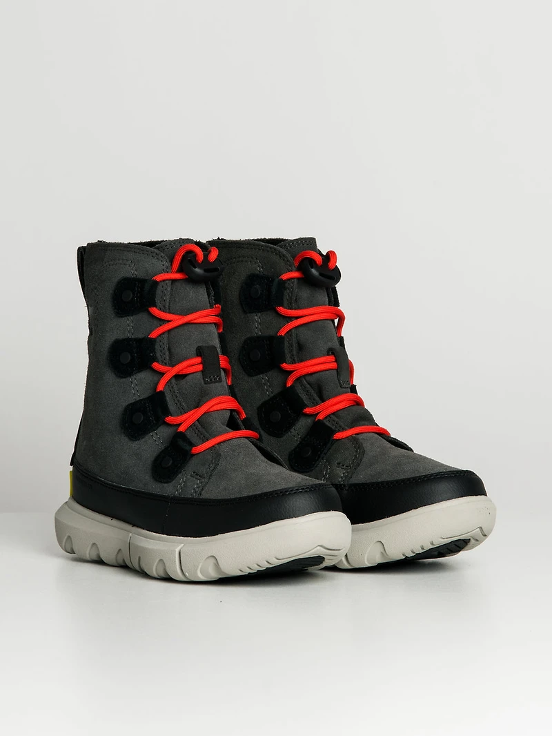 KIDS SOREL EXPLORER LACE WATER PROOF YOUTH - CLEARANCE
