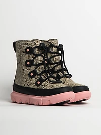 KIDS SOREL YOUTH EXPLORER LACE WATERPROOF BOOT - CLEARANCE