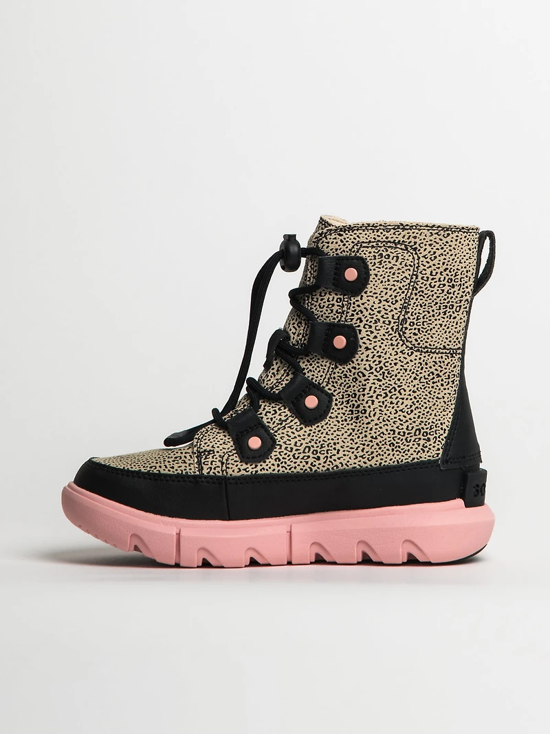 KIDS SOREL YOUTH EXPLORER LACE WATERPROOF BOOT - CLEARANCE
