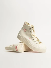 WOMENS CONVERSE CHUCK TAYLOR ALL-STARS LIFT HI SNEAKER - CLEARANCE