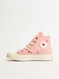 WOMENS CONVERSE CHUCK 70 HI HEARTS SNEAKER - CLEARANCE