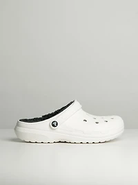 MENS CROCS CLASSIC LINED CLOG - WHITE/GREY