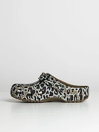 WOMENS CROCS CLASSIC ANIMAL PRNT CLOG - CLEARANCE