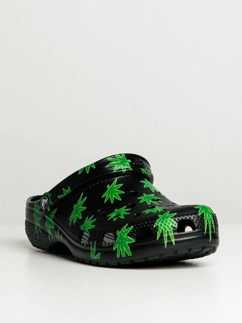 WOMENS CROCS CLASSIC HEMP LEAF CLOGS - CLEARANCE