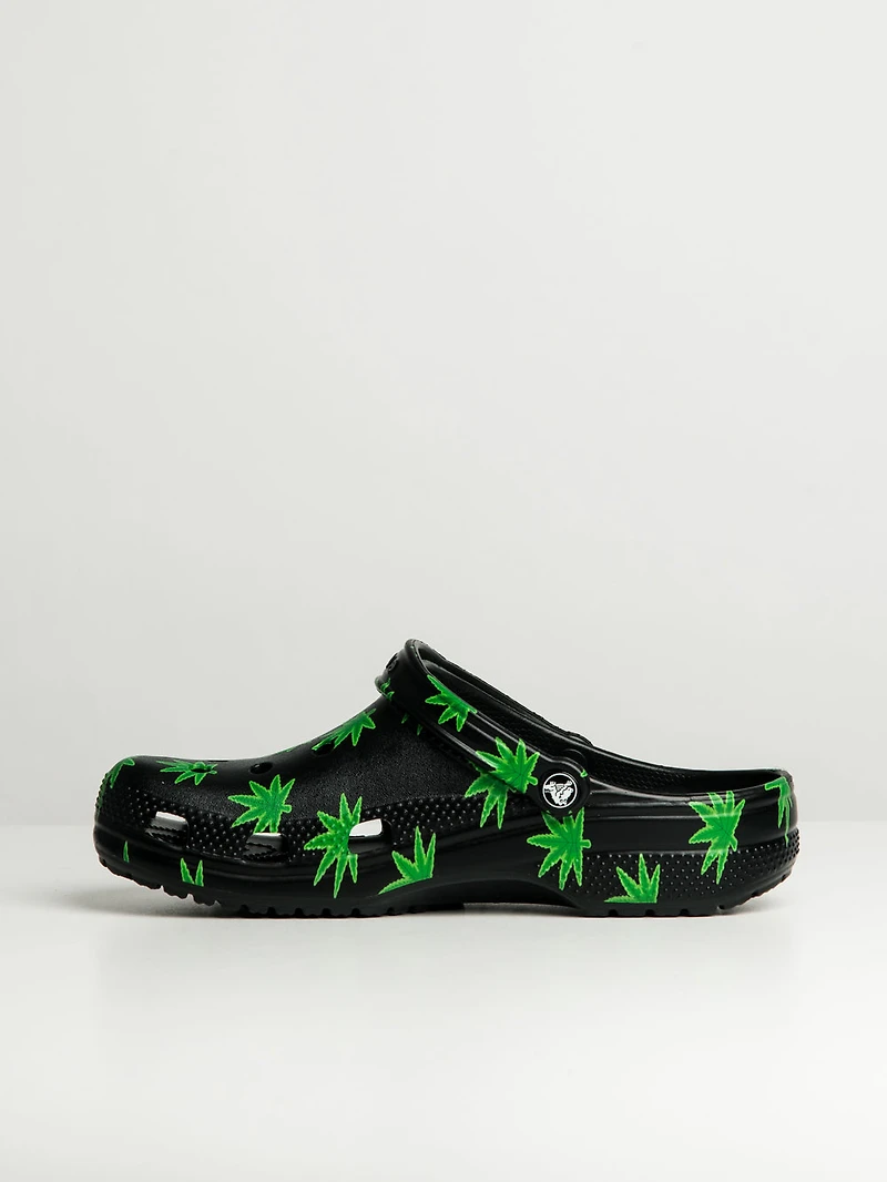 WOMENS CROCS CLASSIC HEMP LEAF CLOGS - CLEARANCE