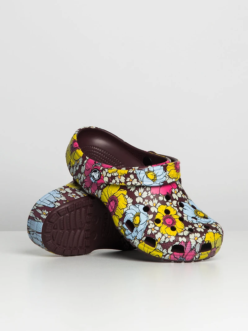 WOMENS CROCS CLASSIC GRAPHIC CLOG  - CLEARANCE