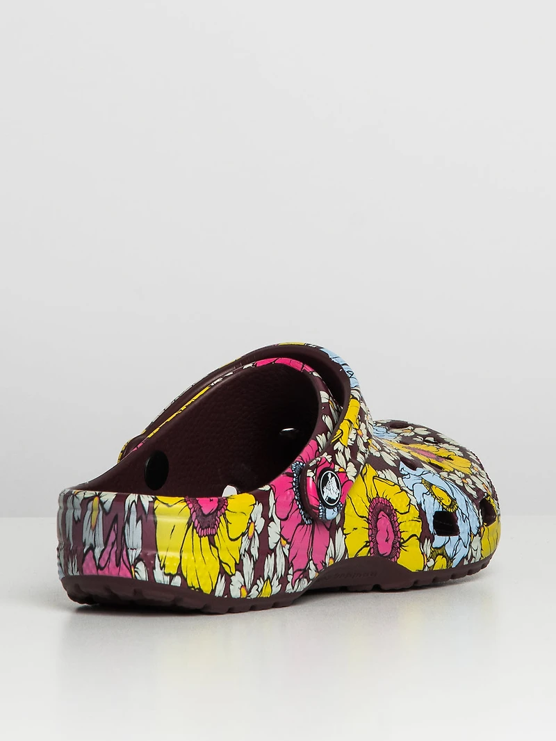 WOMENS CROCS CLASSIC GRAPHIC CLOG  - CLEARANCE
