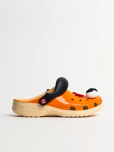 MENS CROCS PRINGLES CLASSIC CLOG - ORANGE/RED CLEARANCE