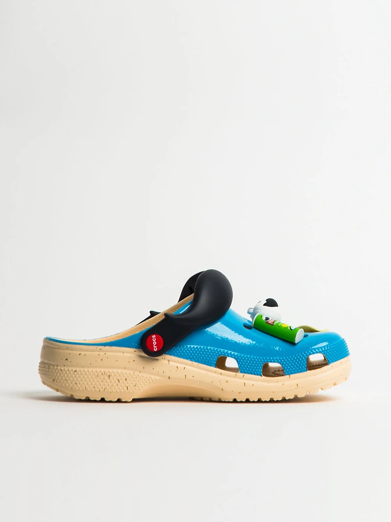 MENS CROCS PRINGLES CLASSIC CLOG - GREEN/BLUE CLEARANCE