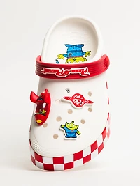 WOMENS CROCS TOY STORY PIZZA PLANET CLOG - CLEARANCE