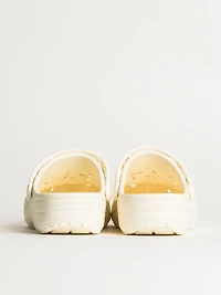 WOMENS CROCS CLASSIC FLORAL CUTOUT CLOG - CHALK