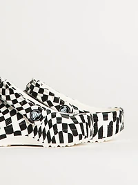 KIDS CROCS CLASSIC WARPED CHECKER CLOG