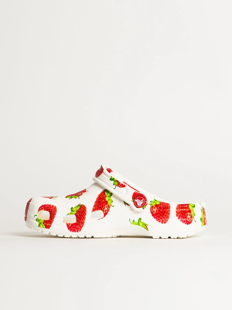 WOMENS CROCS CLASSIC FRUITS CLOG - STRAWBERRY