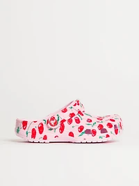KIDS CROCS FRESH FRUITS CLASSIC CLOG - ROSE