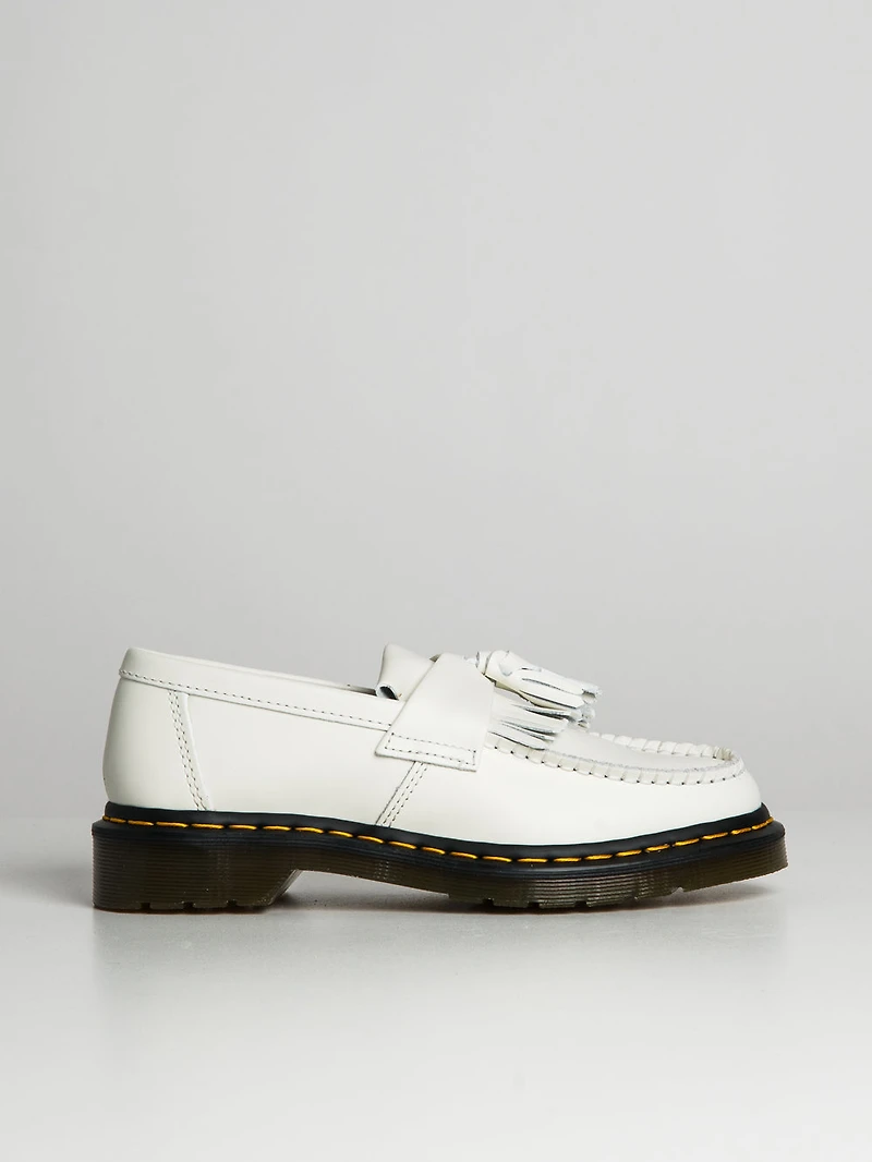 WOMENS DR MARTENS ADRIAN YELLOW STITCH SMOOTH - CLEARANCE