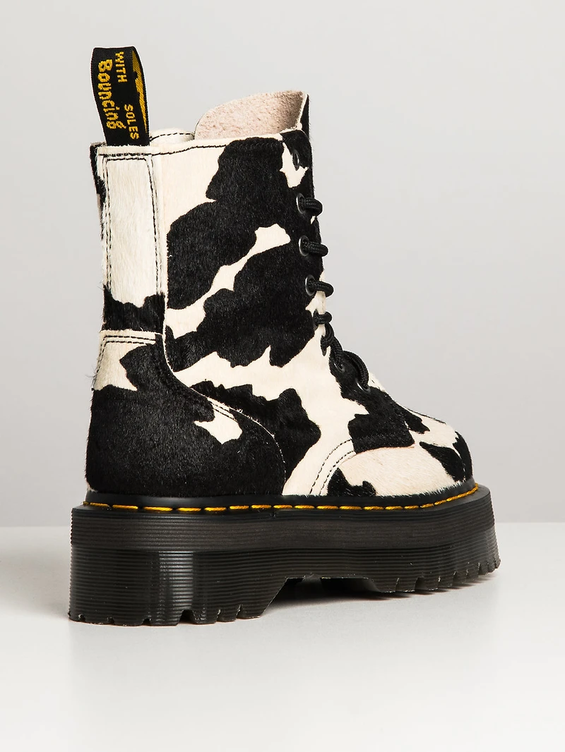 WOMENS DR MARTENS JADON COW PRINT HAIR ON - CLEARANCE