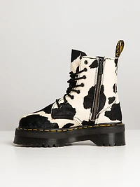 WOMENS DR MARTENS JADON COW PRINT HAIR ON - CLEARANCE