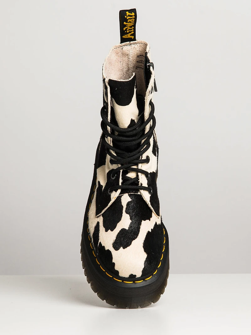 WOMENS DR MARTENS JADON COW PRINT HAIR ON - CLEARANCE