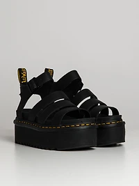 WOMENS DR MARTENS BLAIRE QUAD PLATFORM LEATHER SANDALS - CLEARANCE