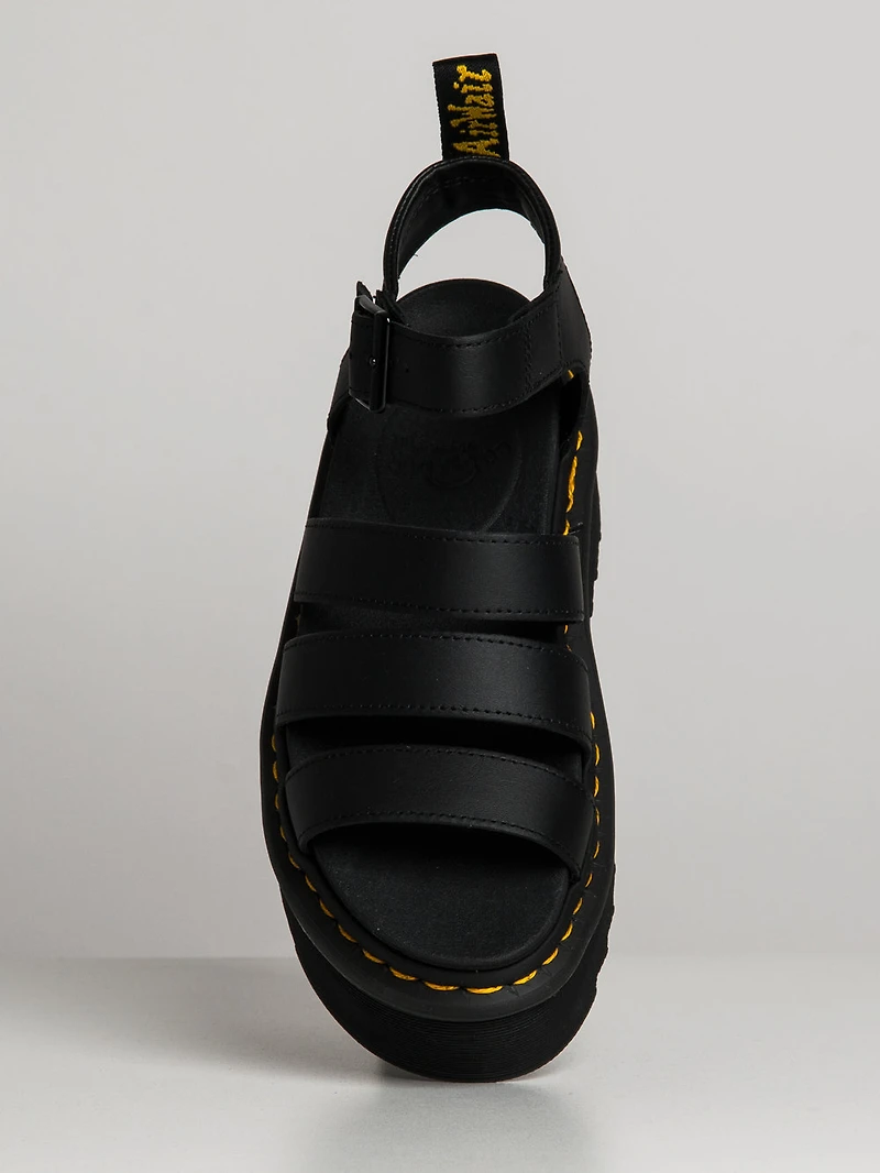 WOMENS DR MARTENS BLAIRE QUAD PLATFORM LEATHER SANDALS - CLEARANCE