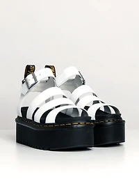 WOMENS DR MARTENS BLAIRE QUAD PLATFORM LEATHER SANDALS - CLEARANCE