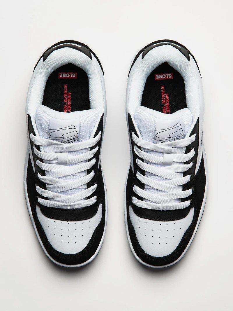 MENS GLOBE MOJO 2.0 SNEAKER - BLACK/WHITE