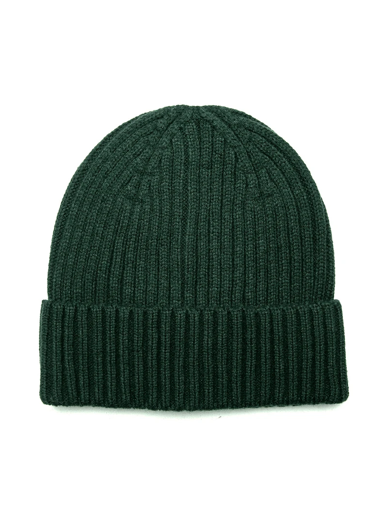 HARLOW MIA FOLDOVER BEANIE - FOREST