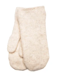 HARLOW CLASSIC KNIT MITTEN - OATMEAL
